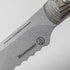 Messermeister Carbon 9 Inch Serrated Bread Knife Blade Detail View