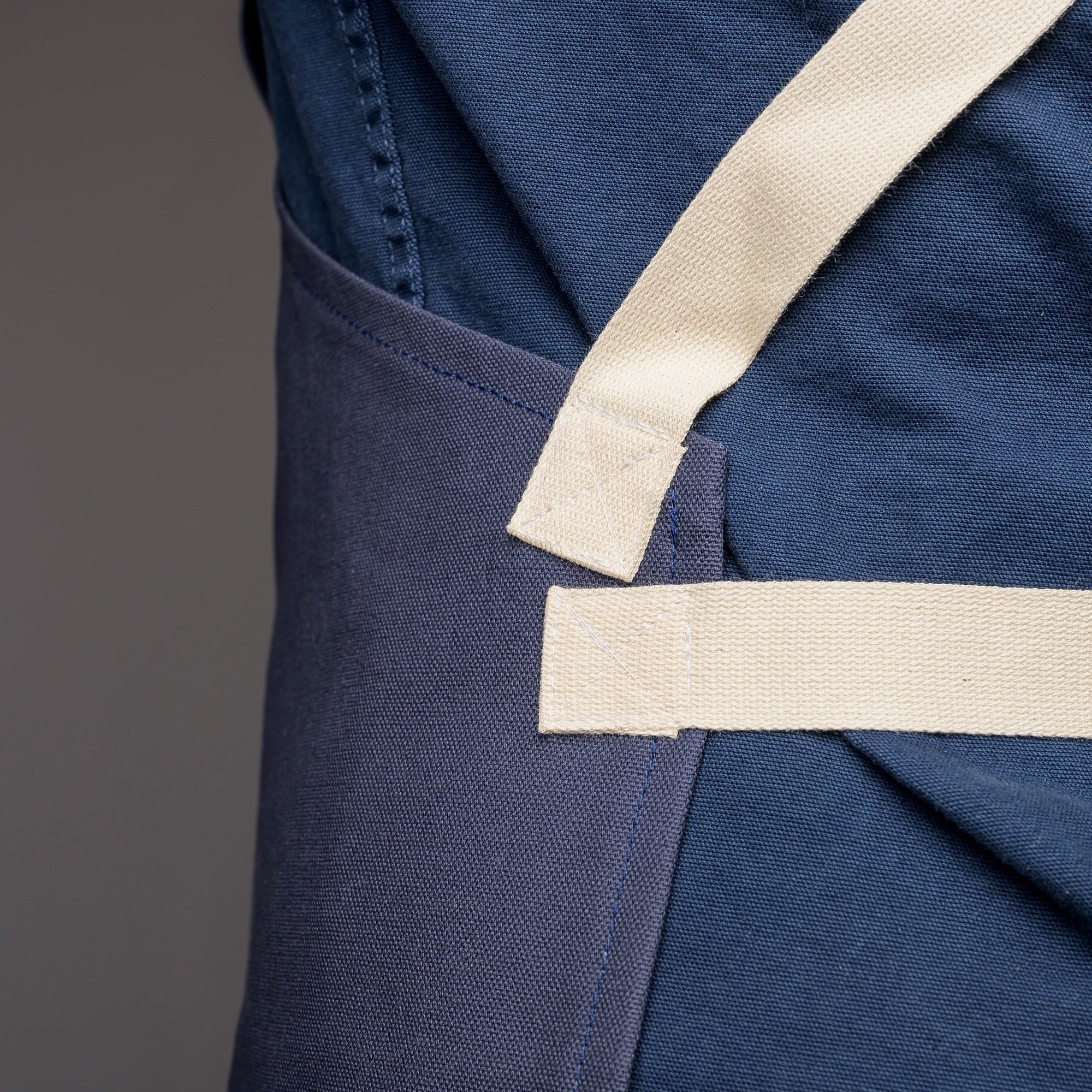 Canvas Bib Apron Cross - Back Union Stitch and Design - Element Knife Company