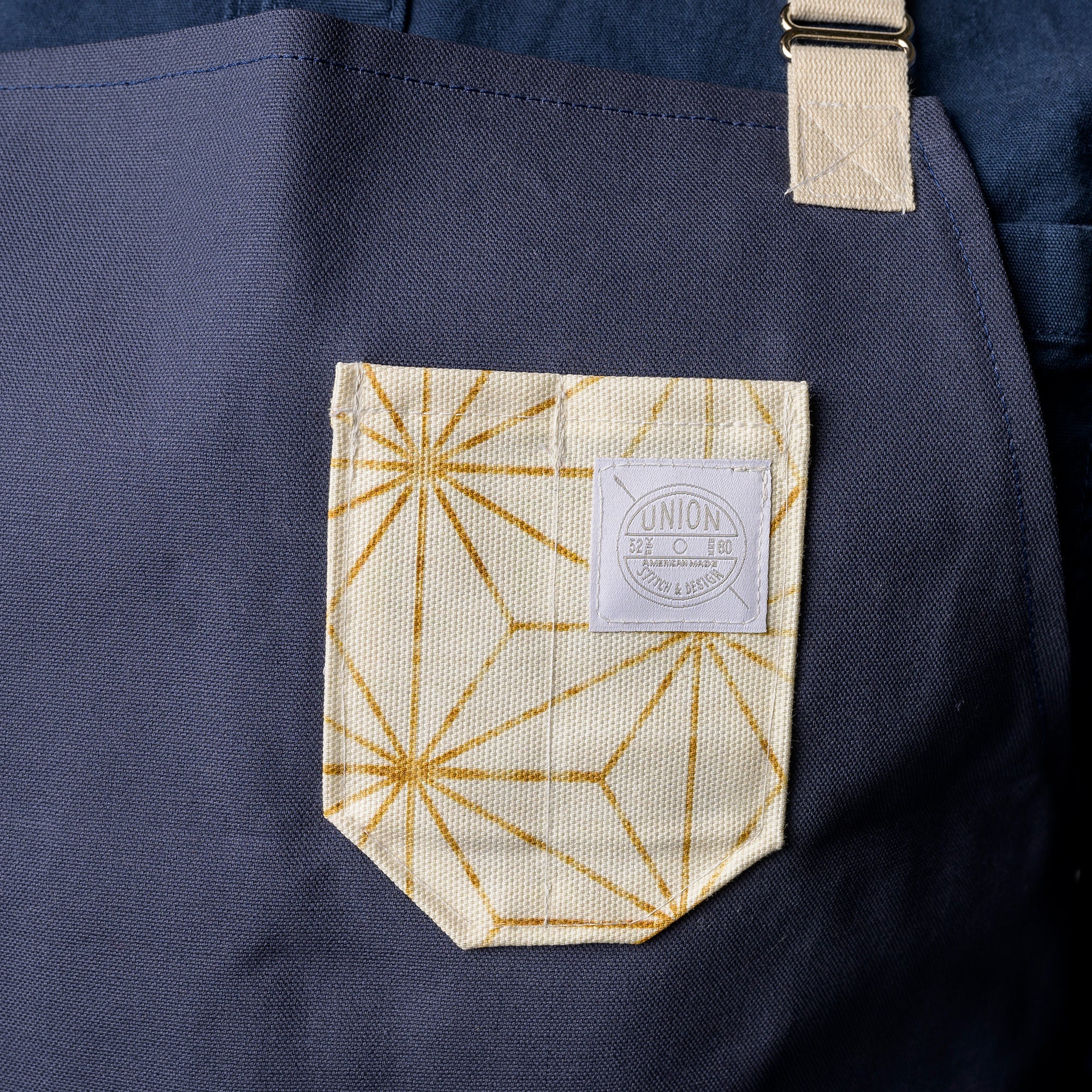 Canvas Bib Apron Cross - Back Union Stitch and Design - Element Knife Company