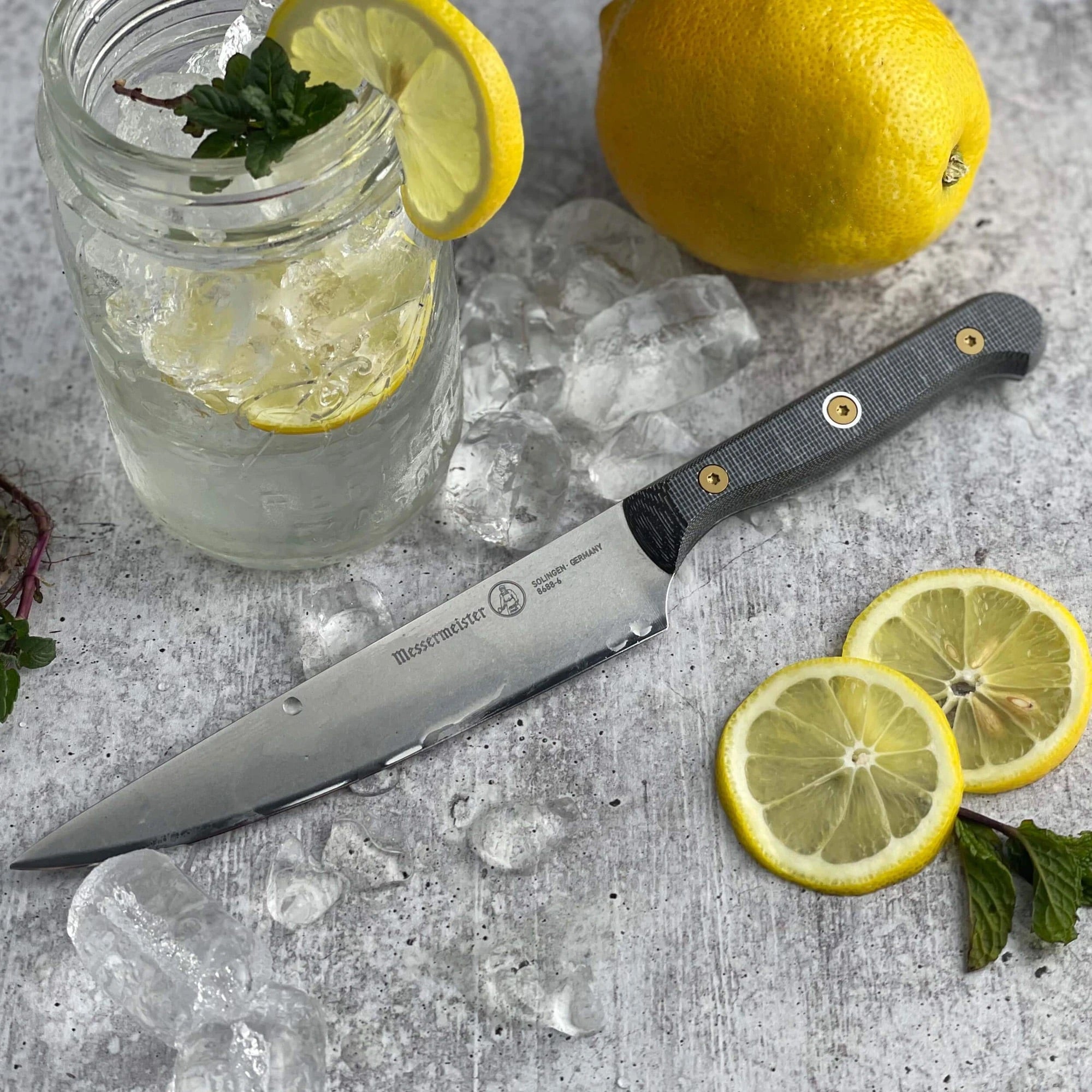 Custom 6 inch Utility Knife Messermeister - Element Knife Company
