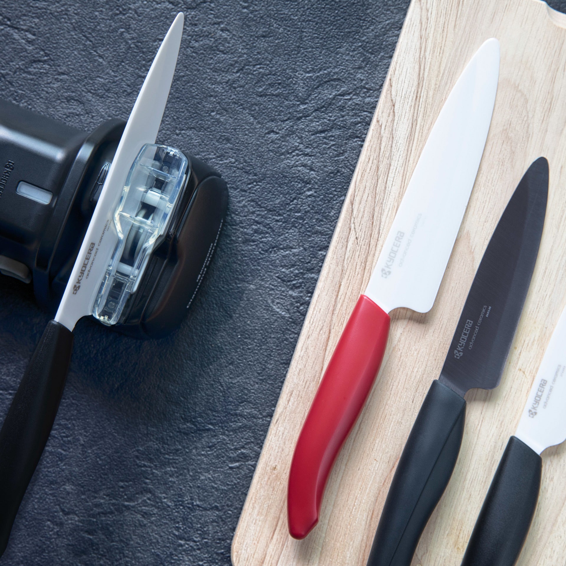 Electric Diamond Knife Sharpener for Ceramic & Steel Knives Kyocera - Element Knife Company