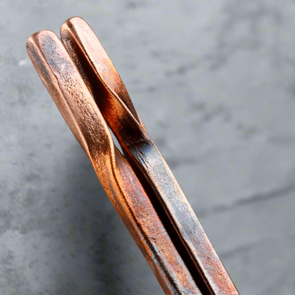 Forged Copper Chopstick Set The Slacksmith - Element Knife Company