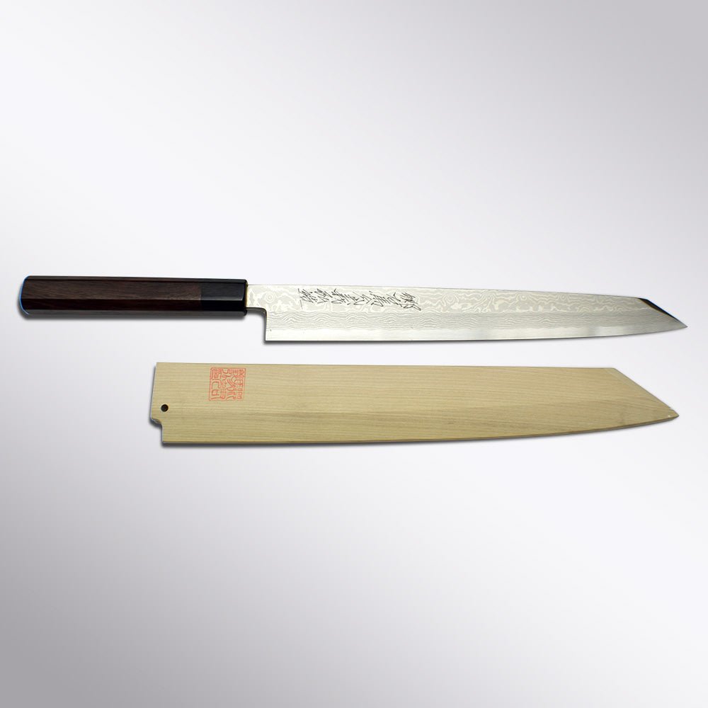 Gin - San Damascus Kiritsuke Yanagi Gohumanosuke Yoshihiro - Element Knife Company