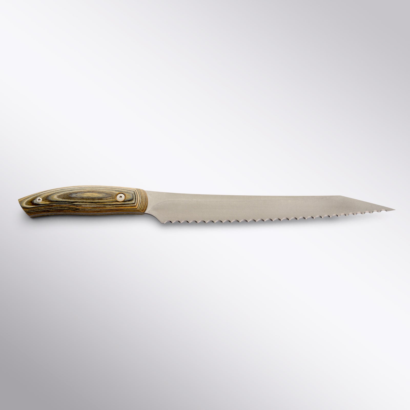 Messermeister Carbon 9 Inch Serrated Bread Knife Back View
