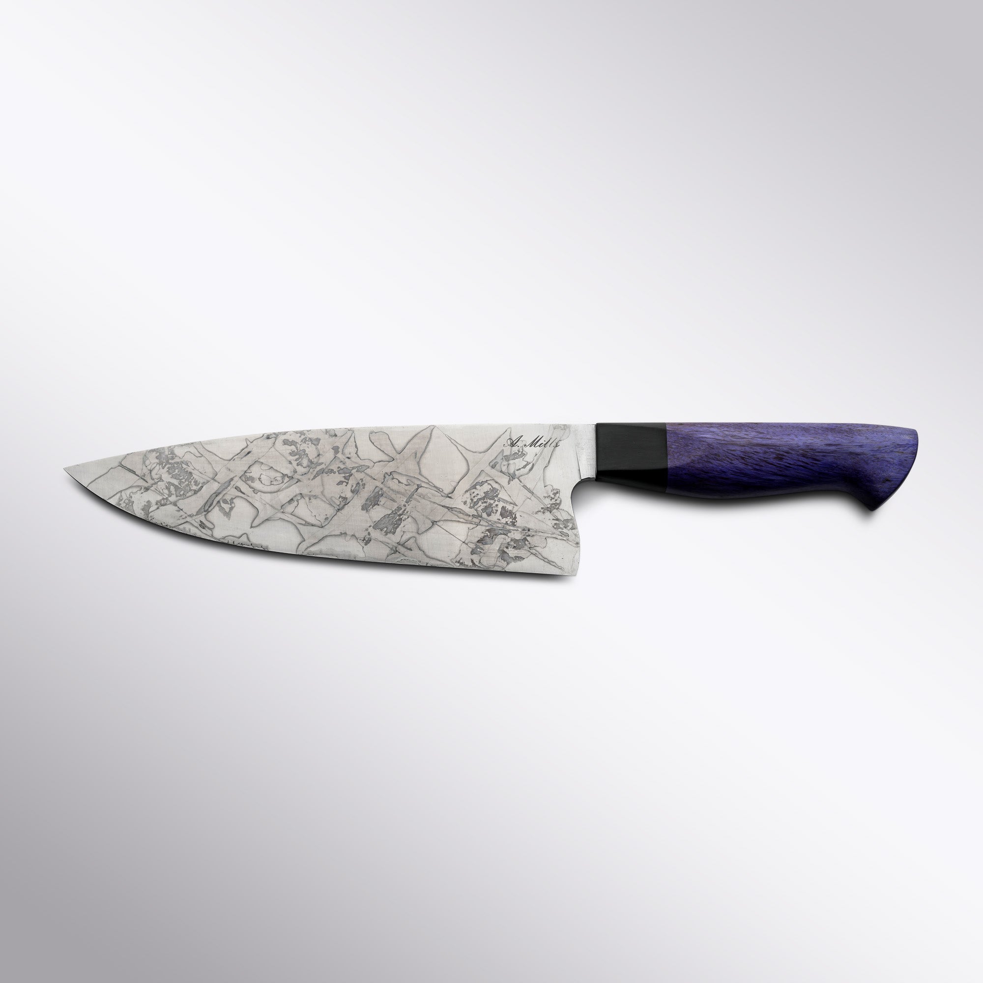 Mills 52100 Carbon 7.75 Inch Chef Knife Aaron Mills - Element Knife Company