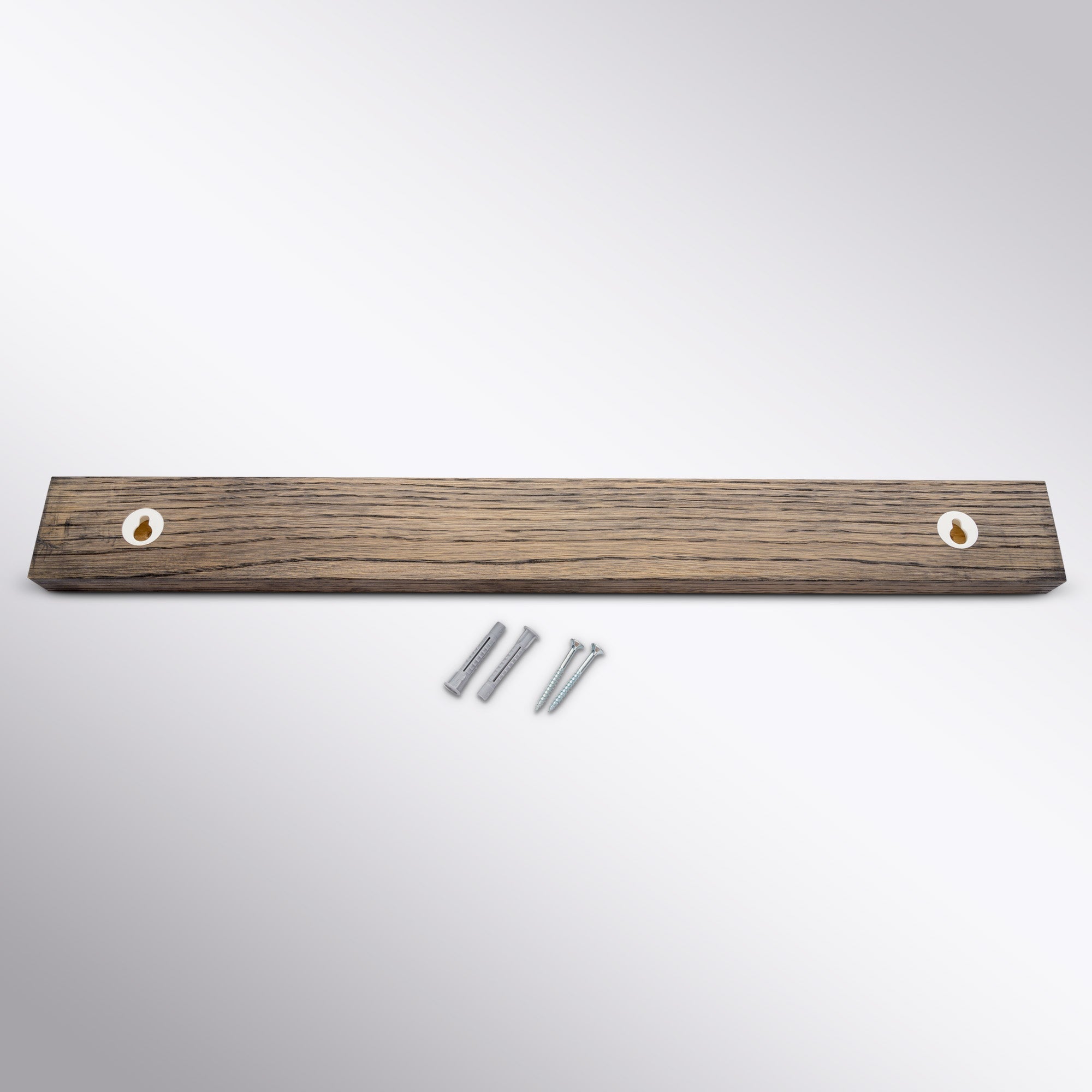 Oak & Leather Magnetic Knife Strip Piotr The Bear - Element Knife Company