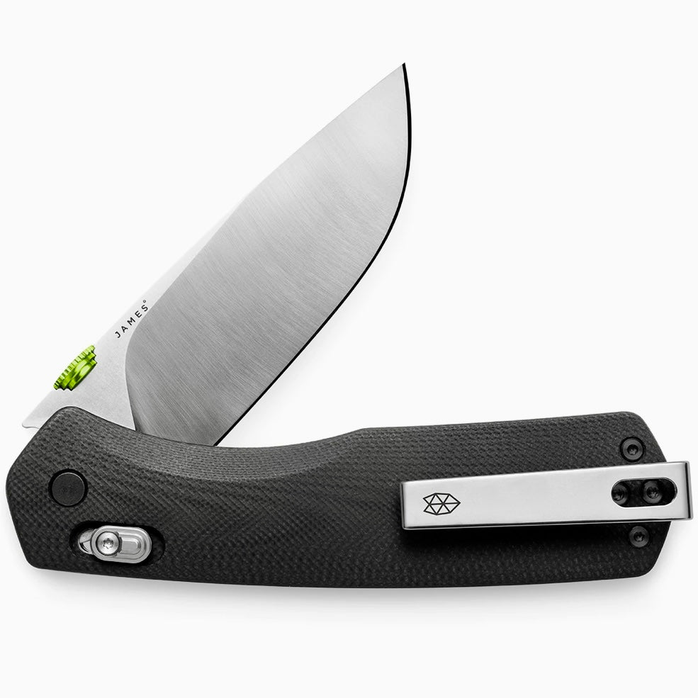 The Carter - XL - Black + Stainless The James Brand - Element Knife Company