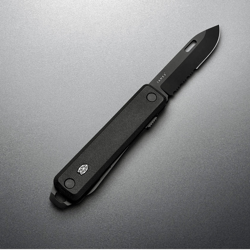 The Ellis - Black + Black The James Brand - Element Knife Company