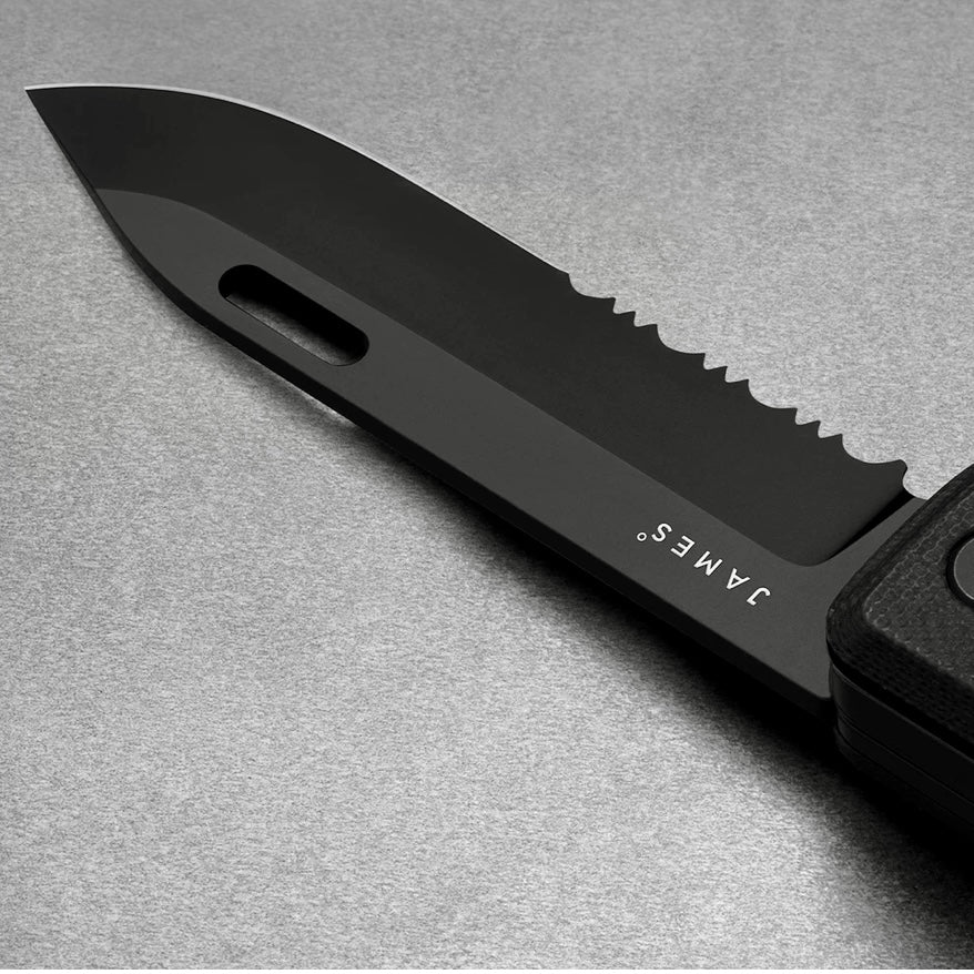 The Ellis - Black + Black The James Brand - Element Knife Company