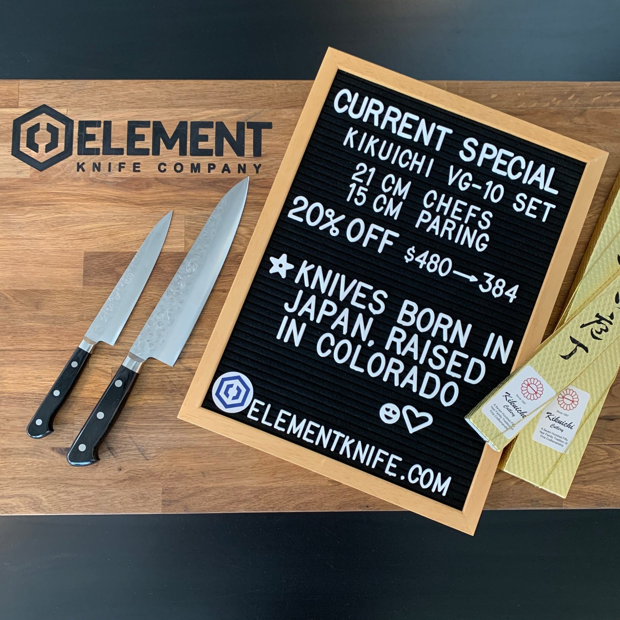 A shop for home and pro chefs! - Element Knife Company