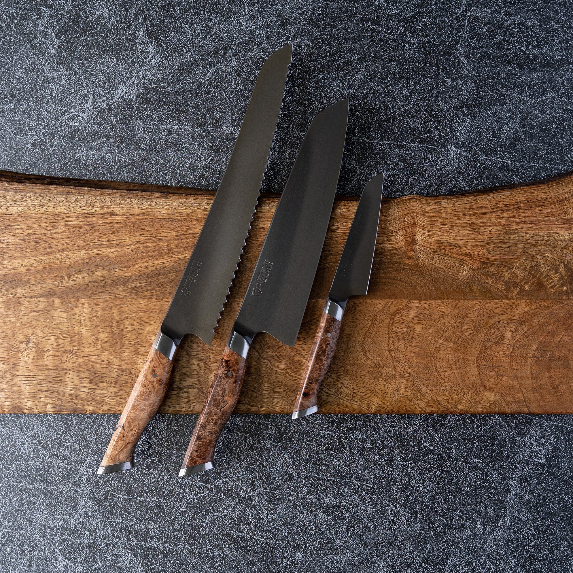 3 Piece Knife Set Steelport Knife Co. - Element Knife Company