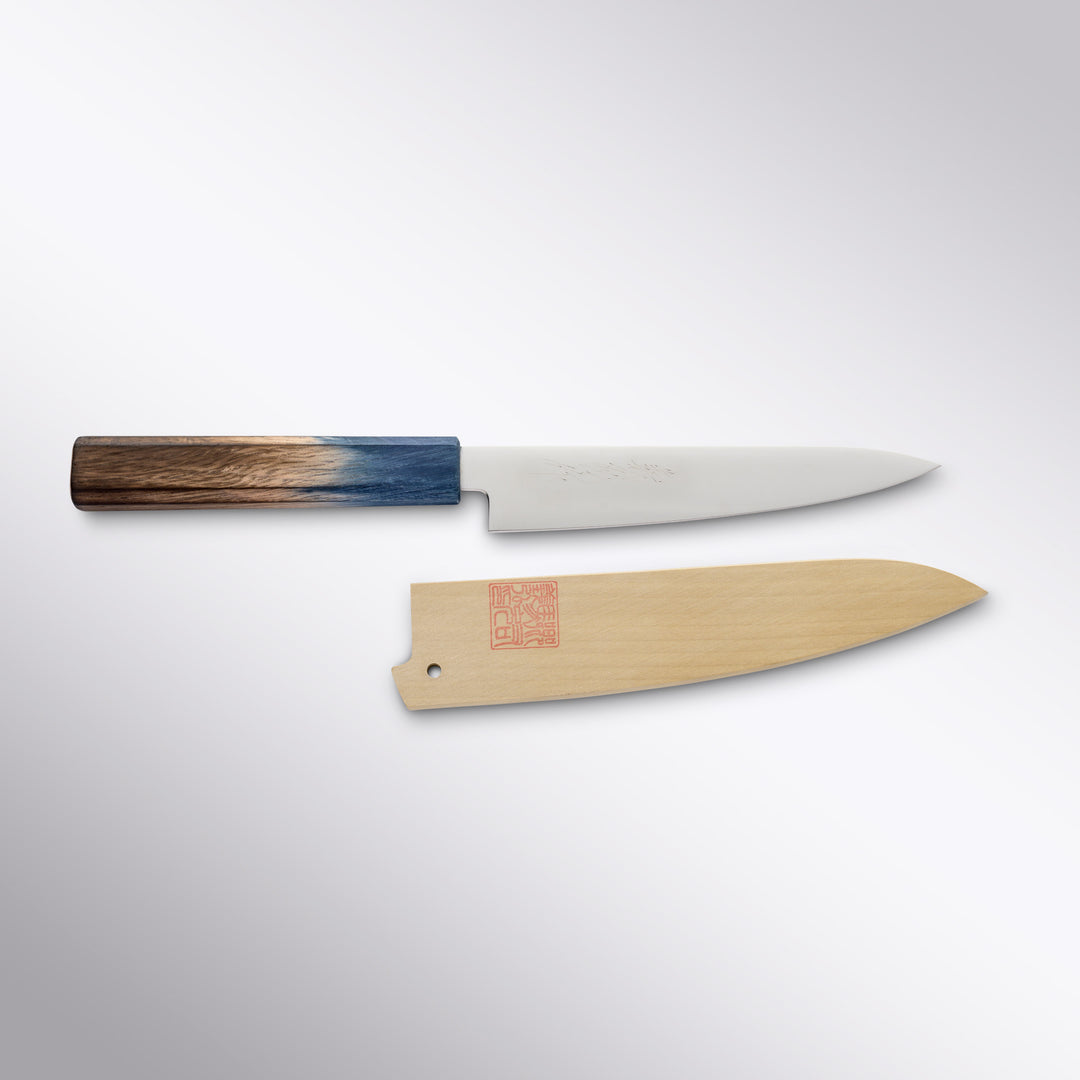 Gohumanosuke Yoshihiro Mizu VG-1, 15cm Petty Knife With Saya Cover