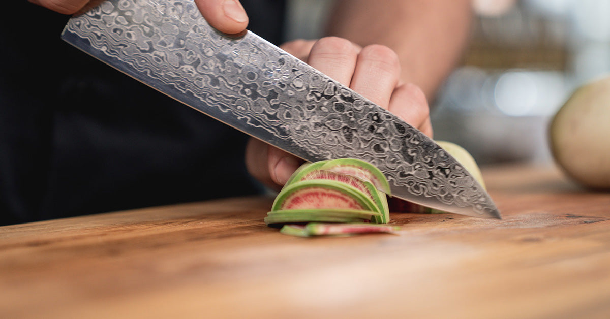 Damascus Gyuto Thin Slicing Vegetables