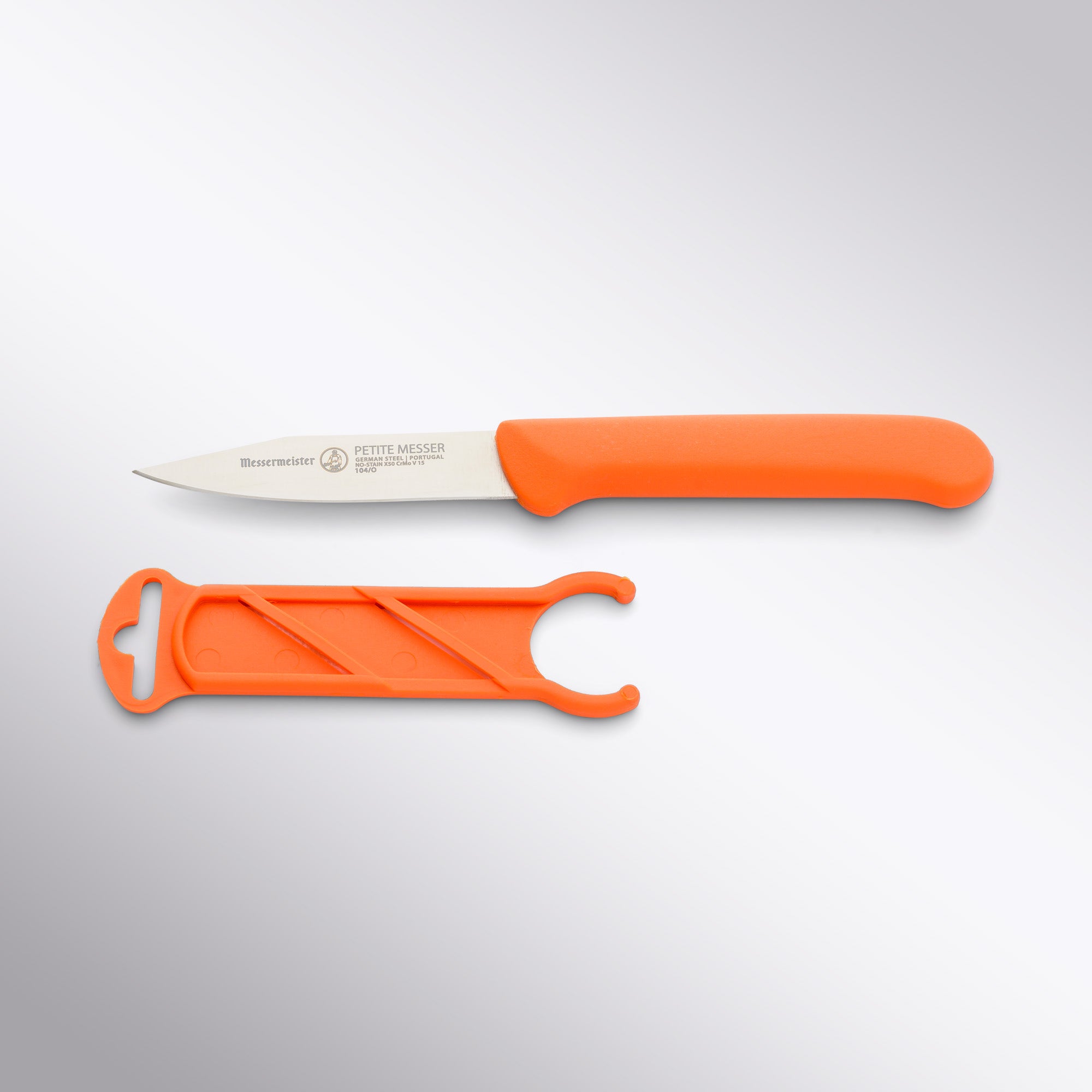 Messermeister 3 Inch Clip Point Paring Knife Orange