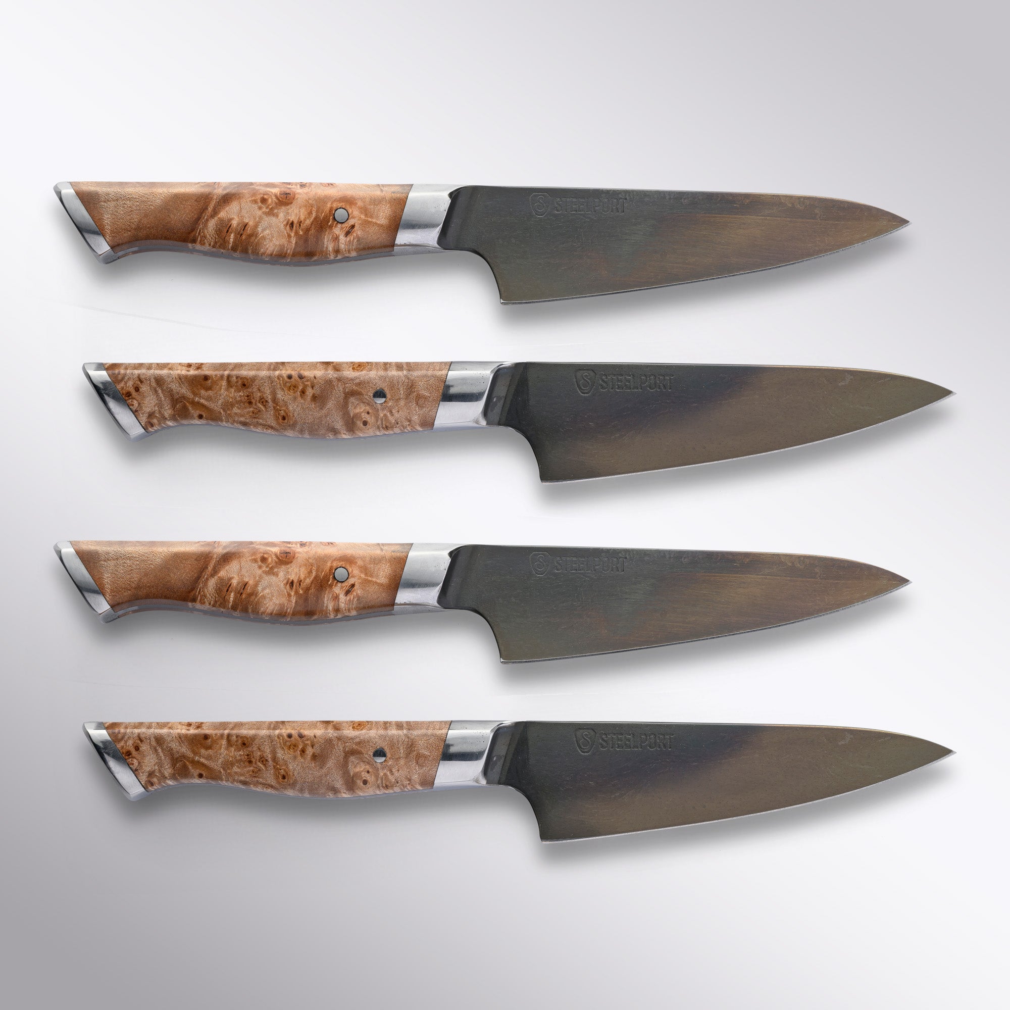 Steelport 4pc Steak Knife Set Front