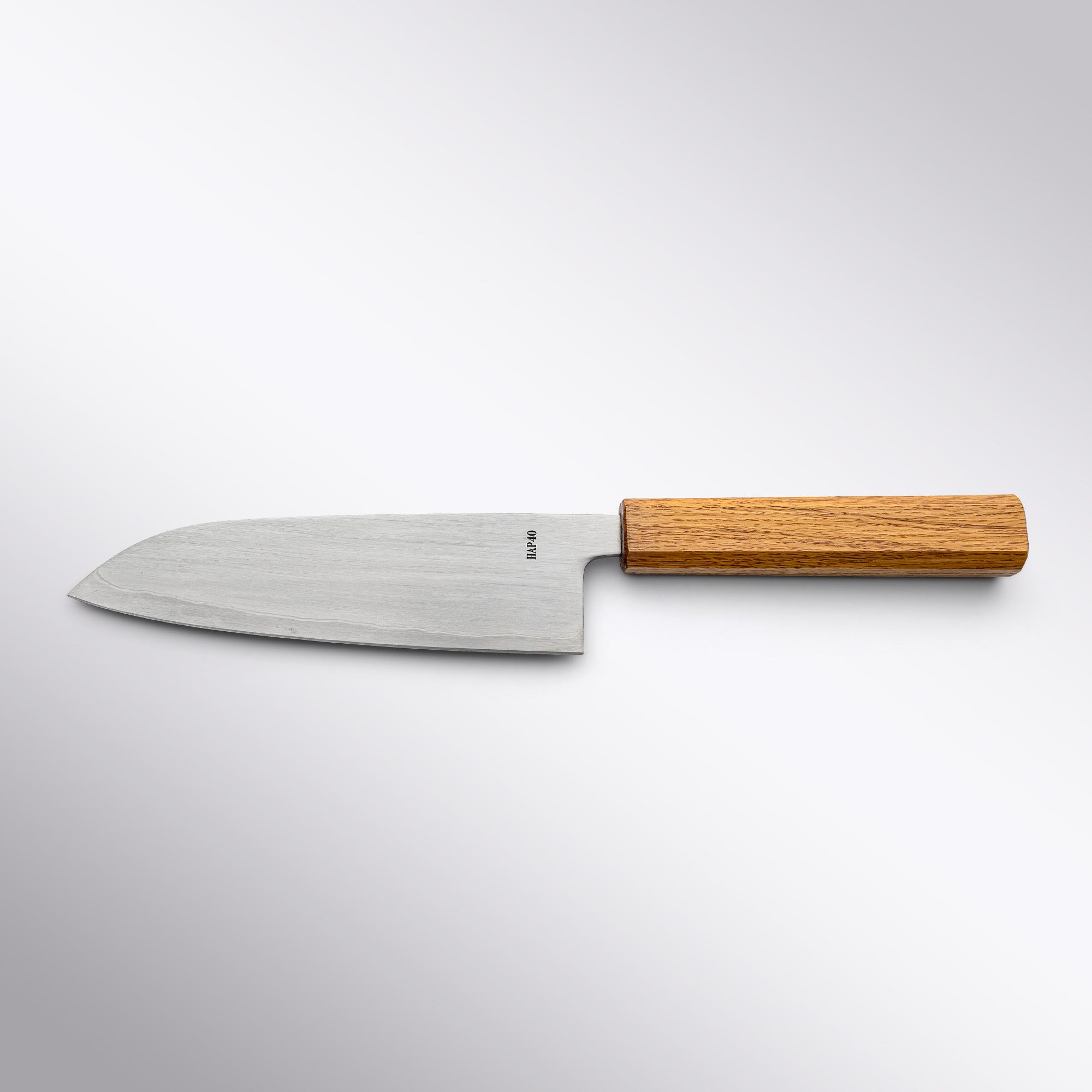 Touroku Sakai HAP40 Stainless Clad Santoku 165mm Back View