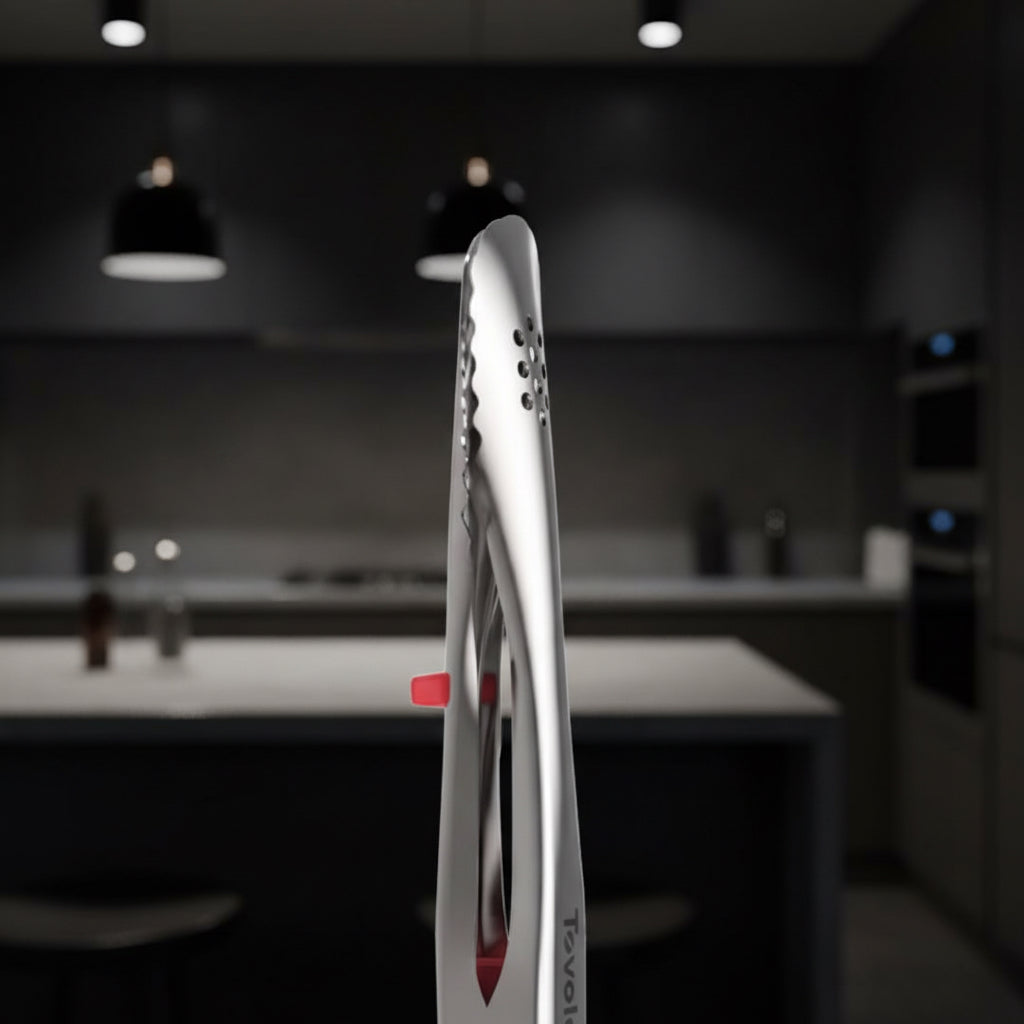 Tovolo Stainless Steel Click & Lock Tongs 7 Inch Detail