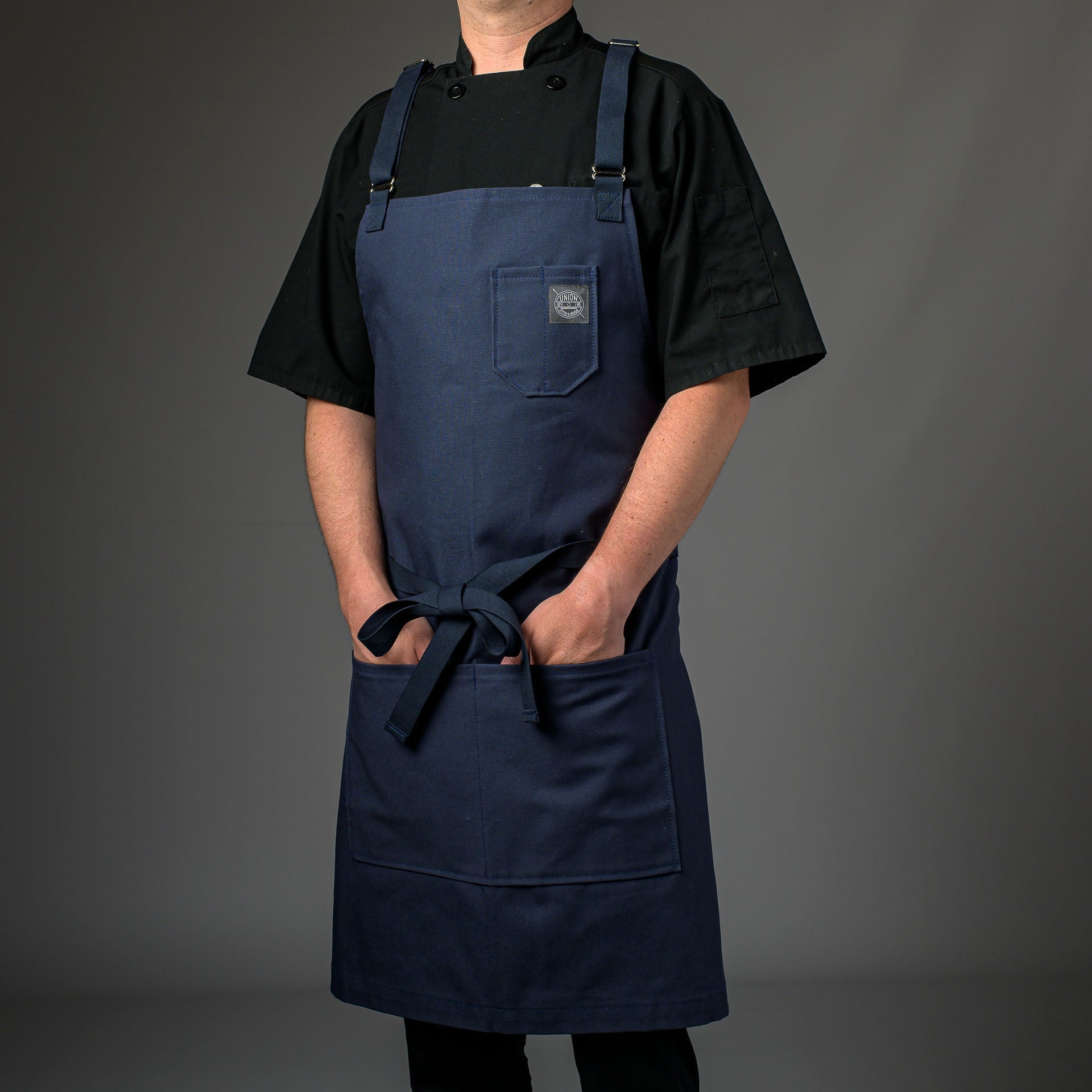 Canvas Bib Apron Cross - Back Union Stitch and Design - Element Knife Company