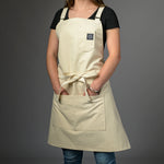 Canvas Bib Apron Cross - Back Union Stitch and Design - Element Knife Company