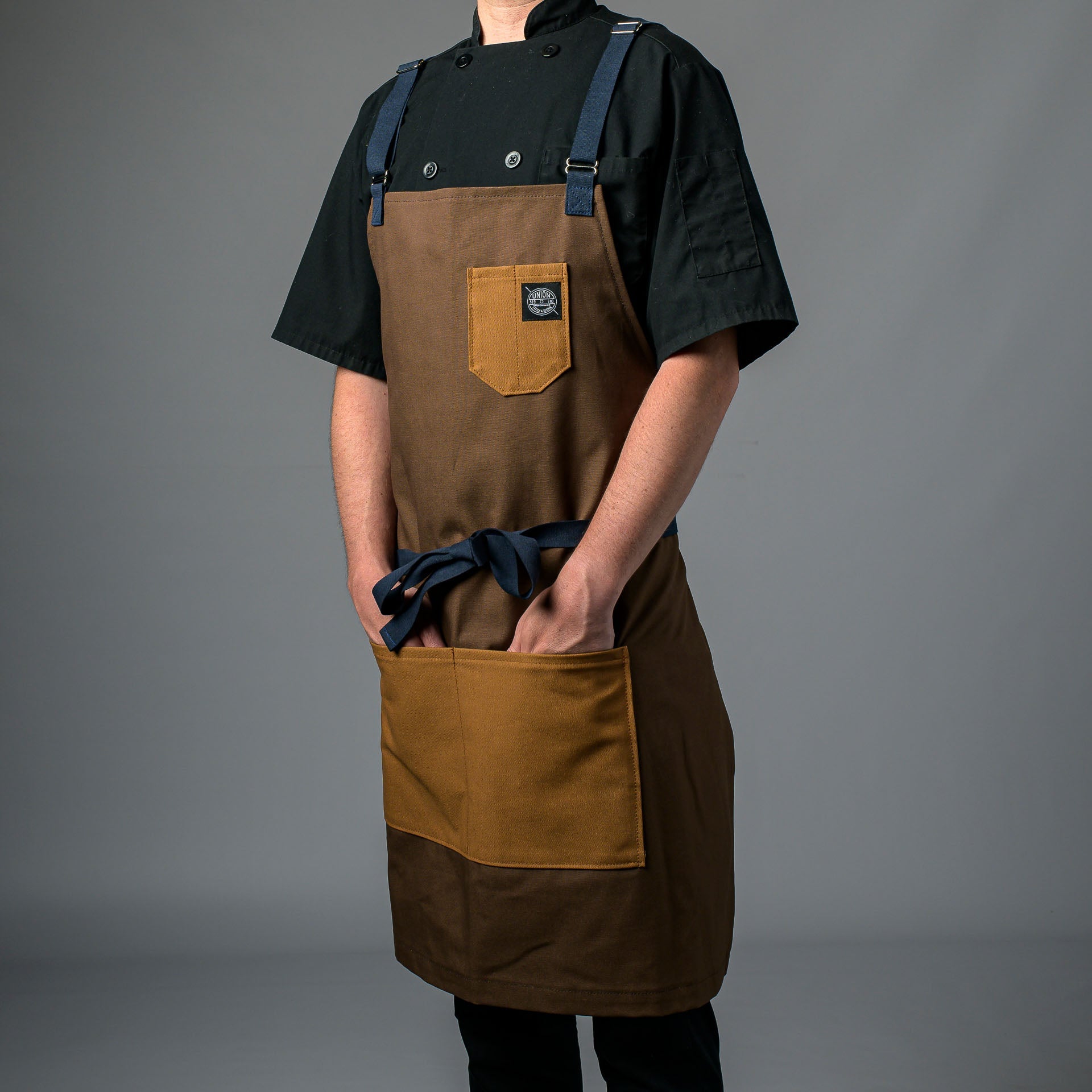 Canvas Bib Apron Cross - Back Union Stitch and Design - Element Knife Company