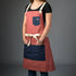 Canvas Bib Apron Cross - Back Union Stitch and Design - Element Knife Company