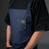 Canvas Bib Apron Cross - Back Union Stitch and Design - Element Knife Company