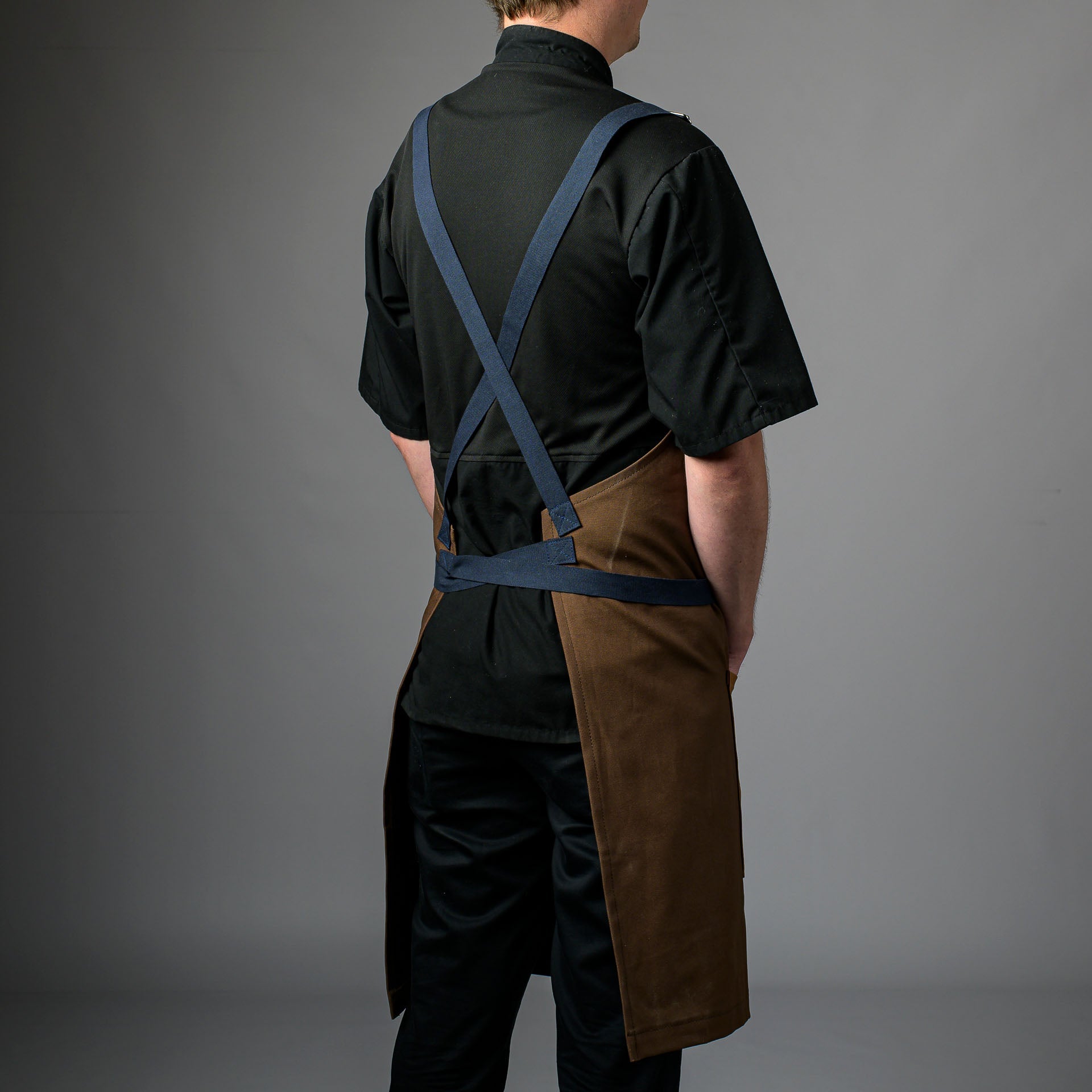 Canvas Bib Apron Cross - Back Union Stitch and Design - Element Knife Company