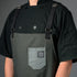 Canvas Bib Apron Cross - Back Union Stitch and Design - Element Knife Company