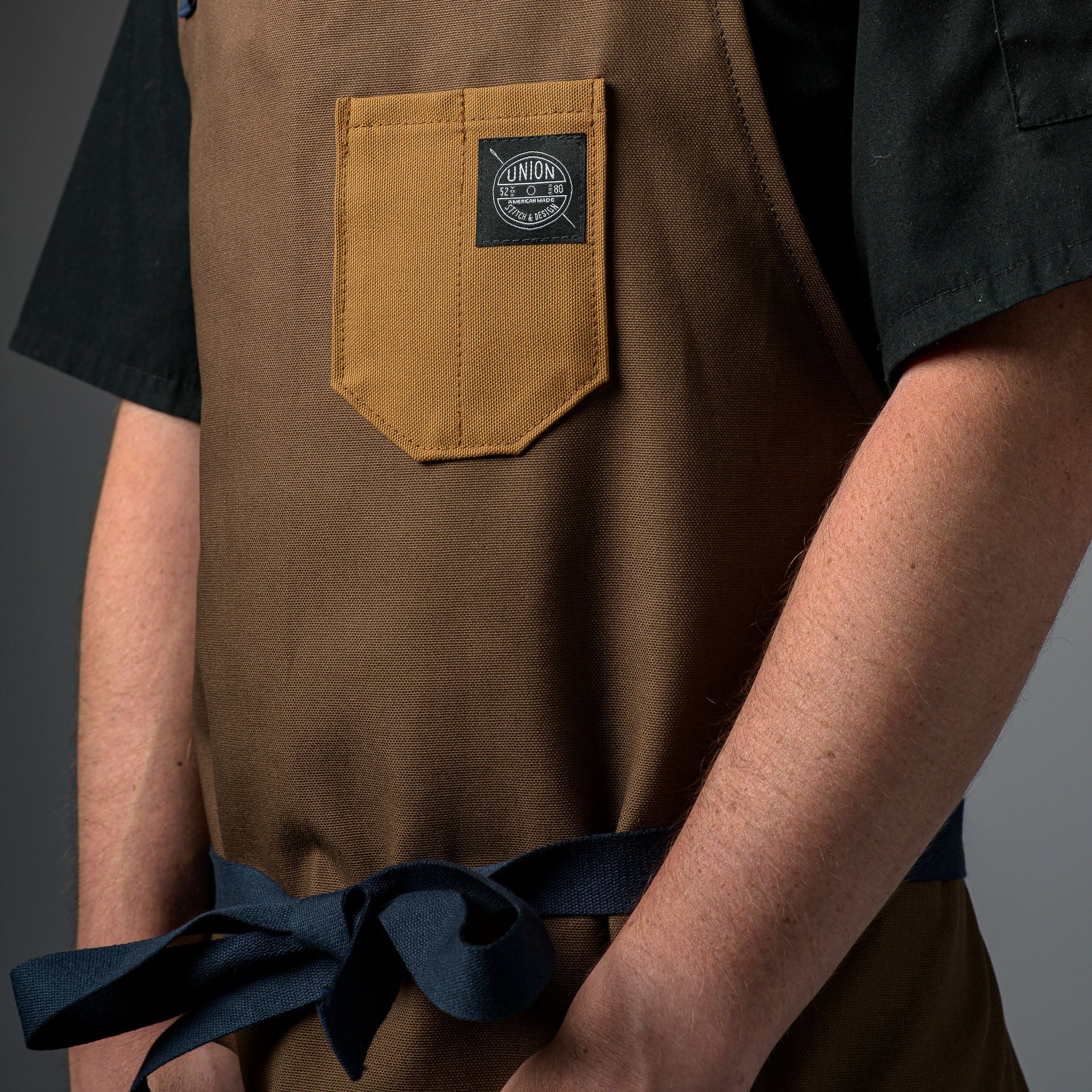 Canvas Bib Apron Cross - Back Union Stitch and Design - Element Knife Company