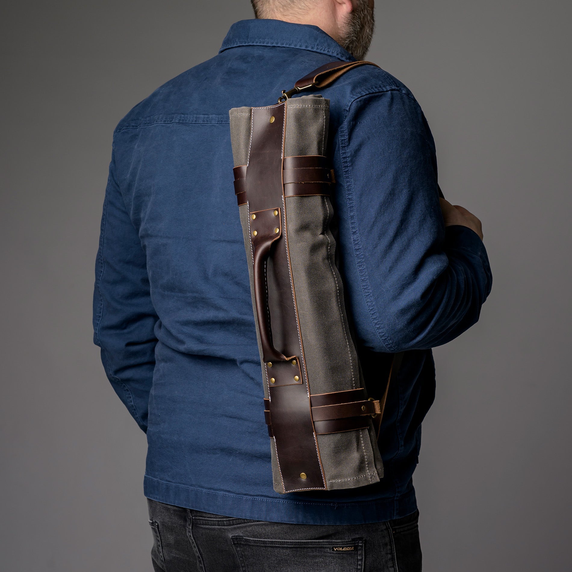 Canvas & Leather Knife Roll Proper Apron Company - Element Knife Company