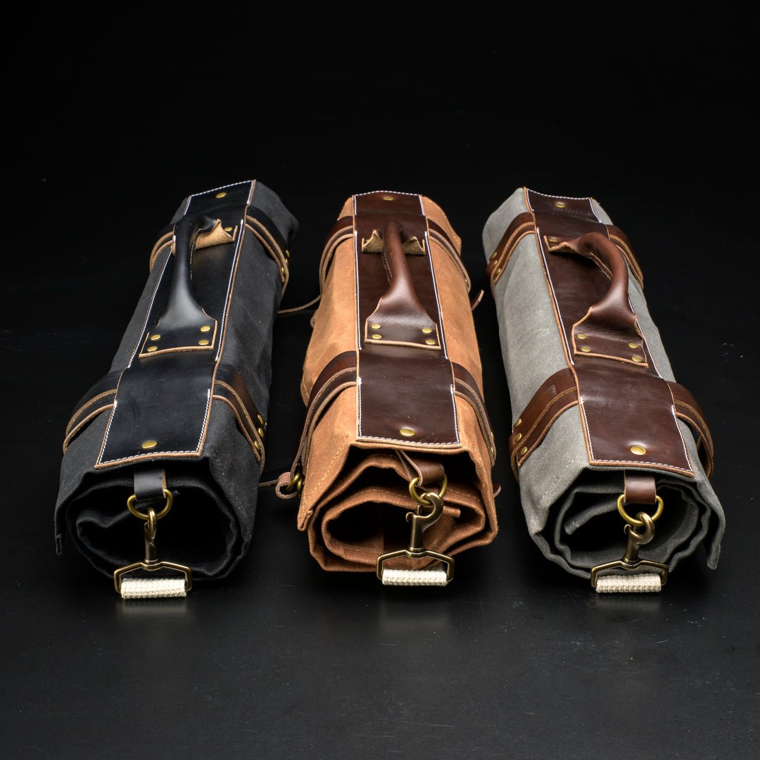 Canvas & Leather Knife Roll Proper Apron Company - Element Knife Company