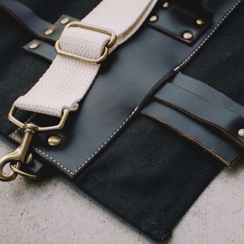 Canvas & Leather Knife Roll Proper Apron Company - Element Knife Company