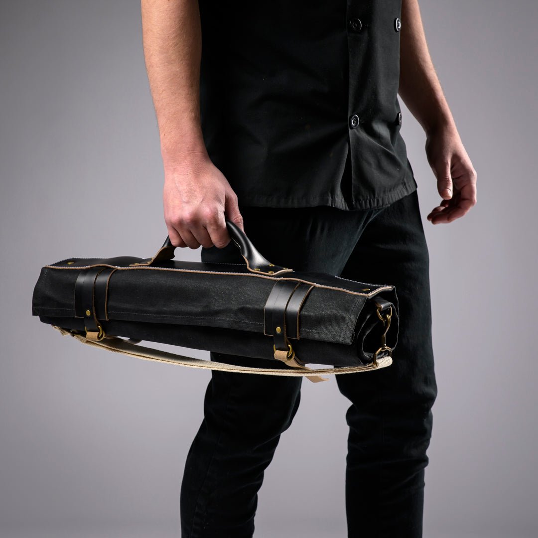 Canvas & Leather Knife Roll Proper Apron Company - Element Knife Company