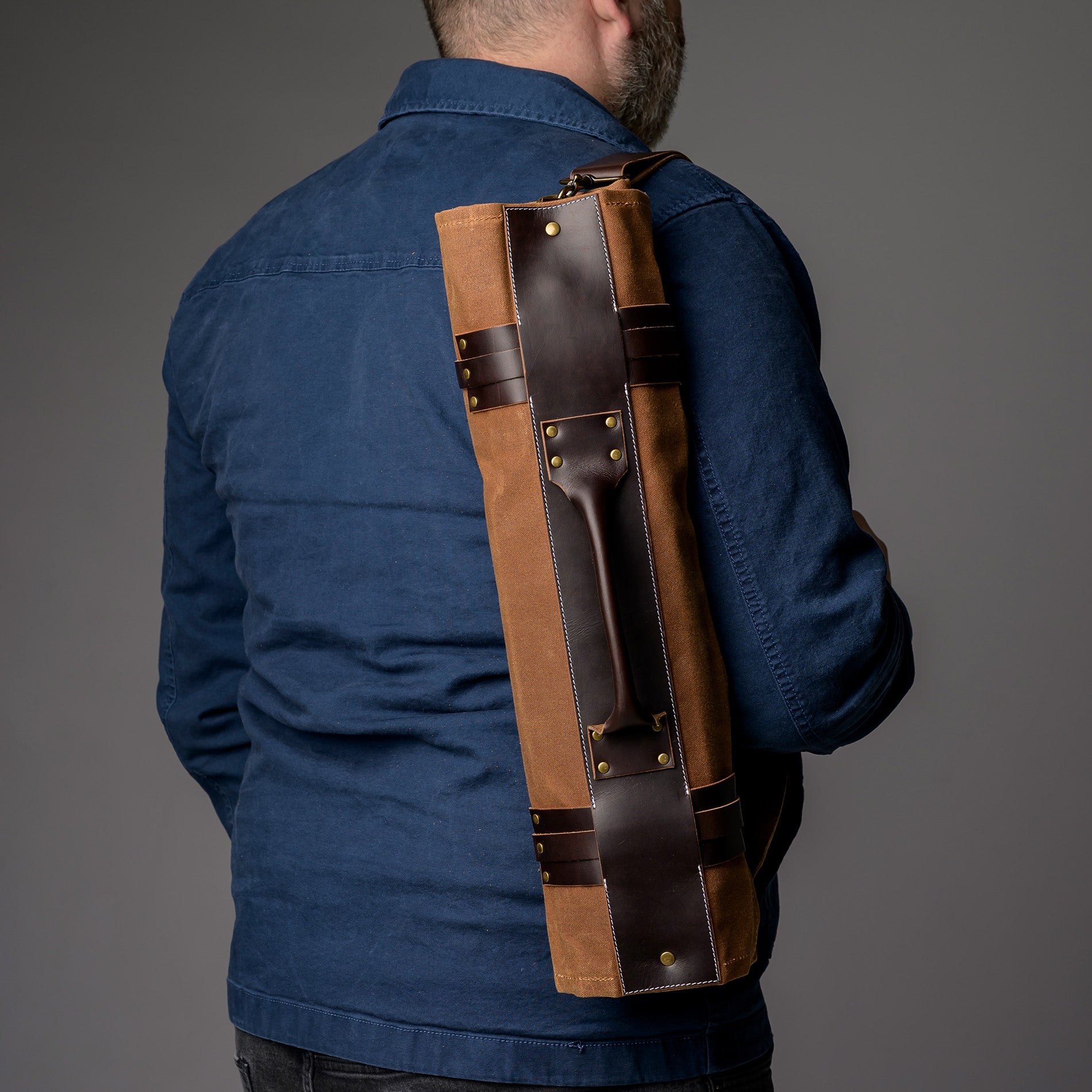 Canvas & Leather Knife Roll Proper Apron Company - Element Knife Company