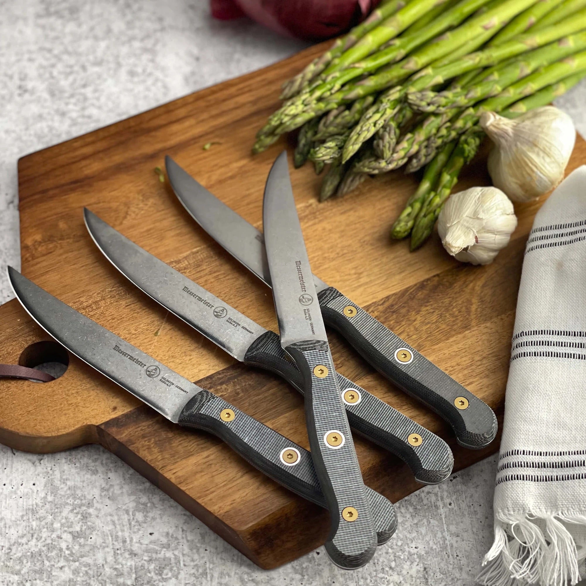 Custom 4 Piece Steak Knife Set Messermeister - Element Knife Company