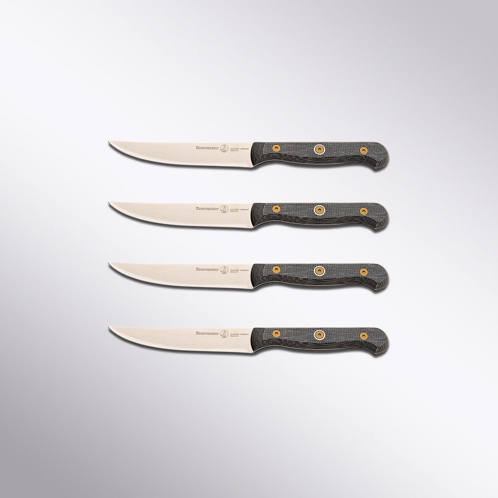 Custom 4 Piece Steak Knife Set Messermeister - Element Knife Company