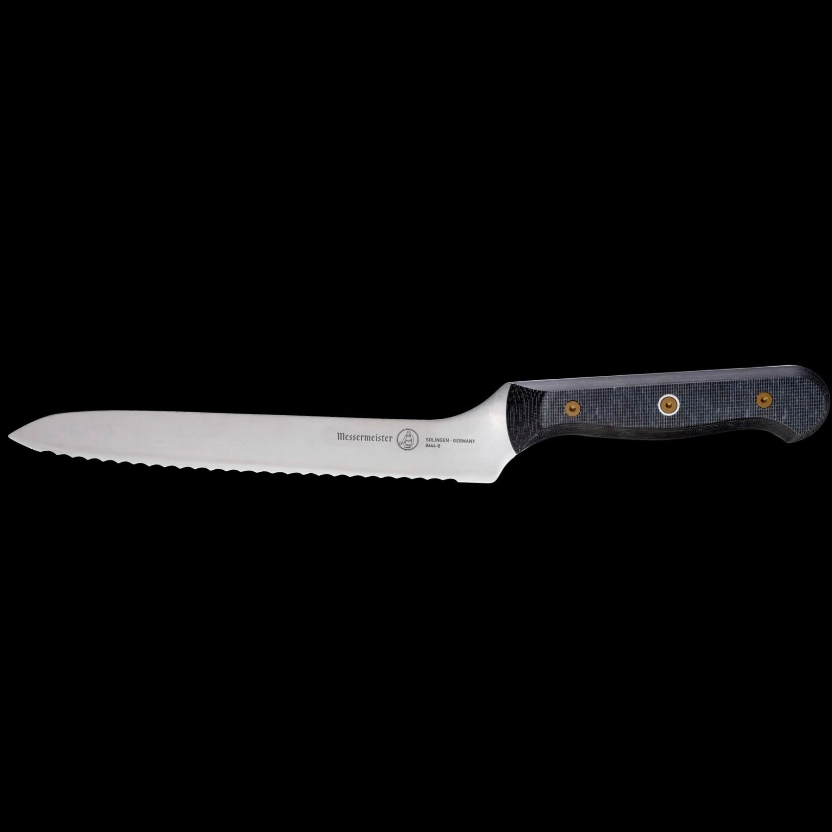 Custom 8 inch Offset Serrated Knife Messermeister - Element Knife Company