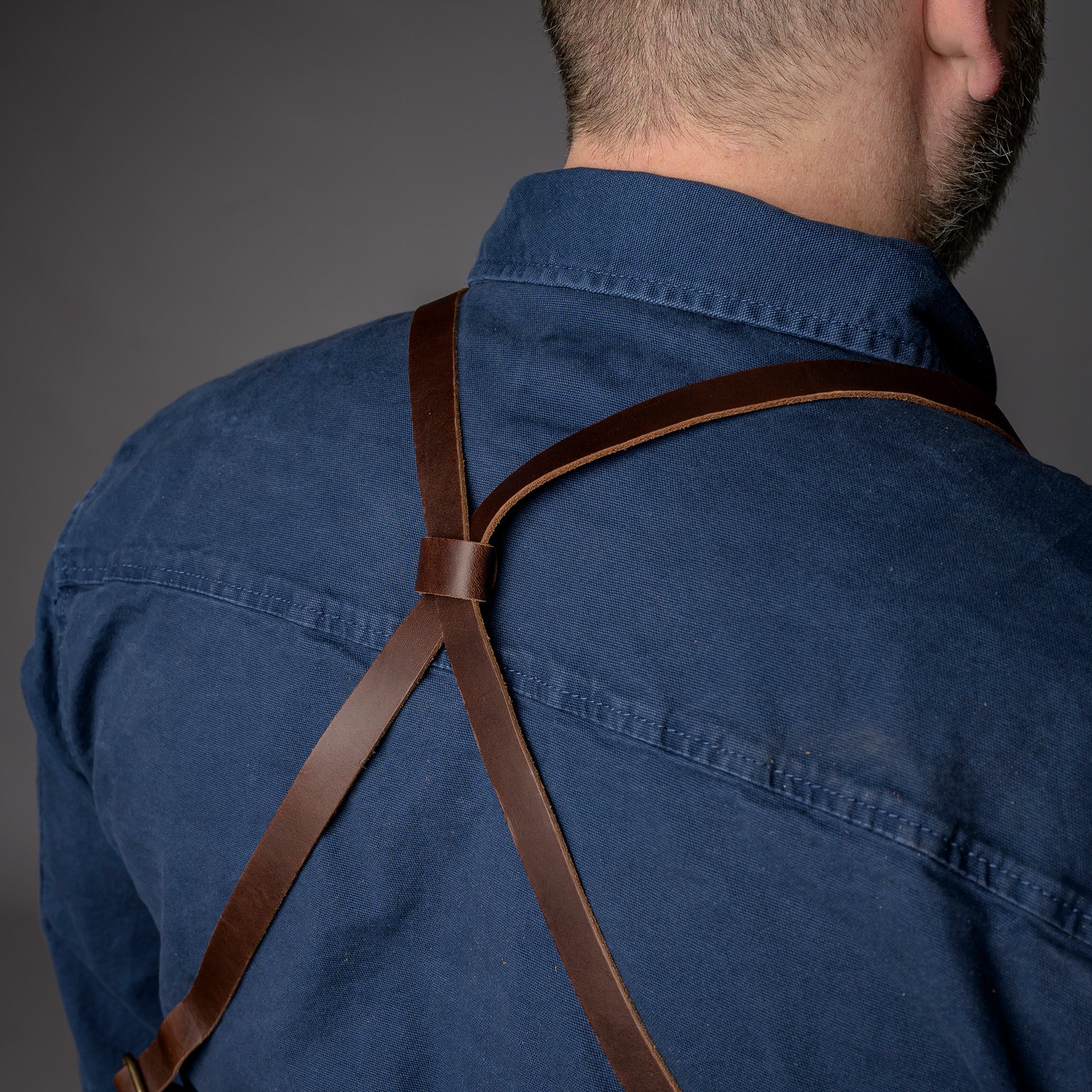 Denim Bib Apron • Classic - Strap Proper Apron Company - Element Knife Company