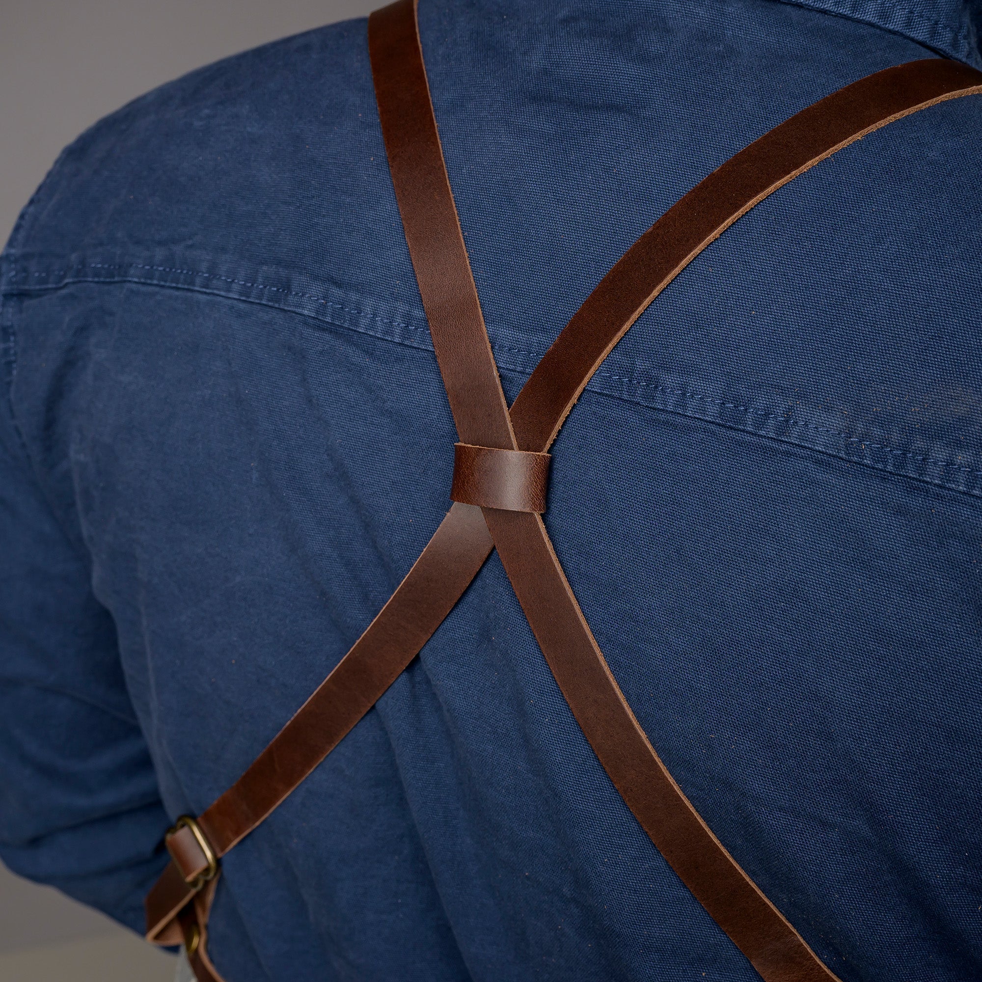 Denim Bib Apron • Classic - Strap Proper Apron Company - Element Knife Company