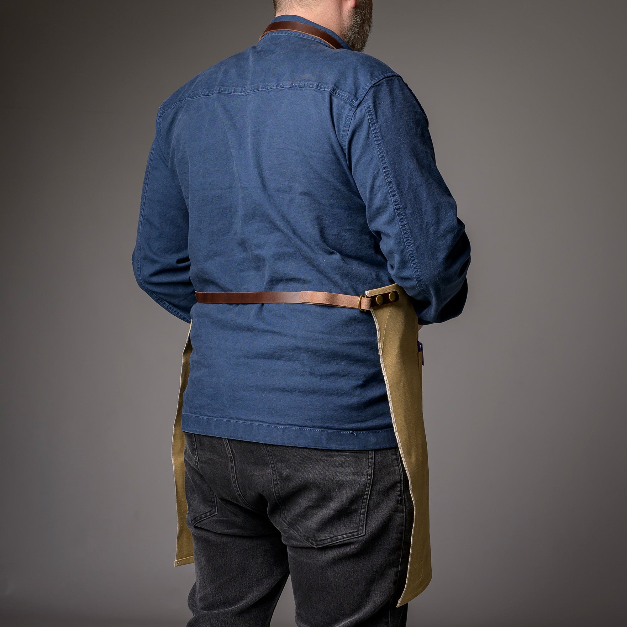 Denim Bib Apron • Classic - Strap Proper Apron Company - Element Knife Company