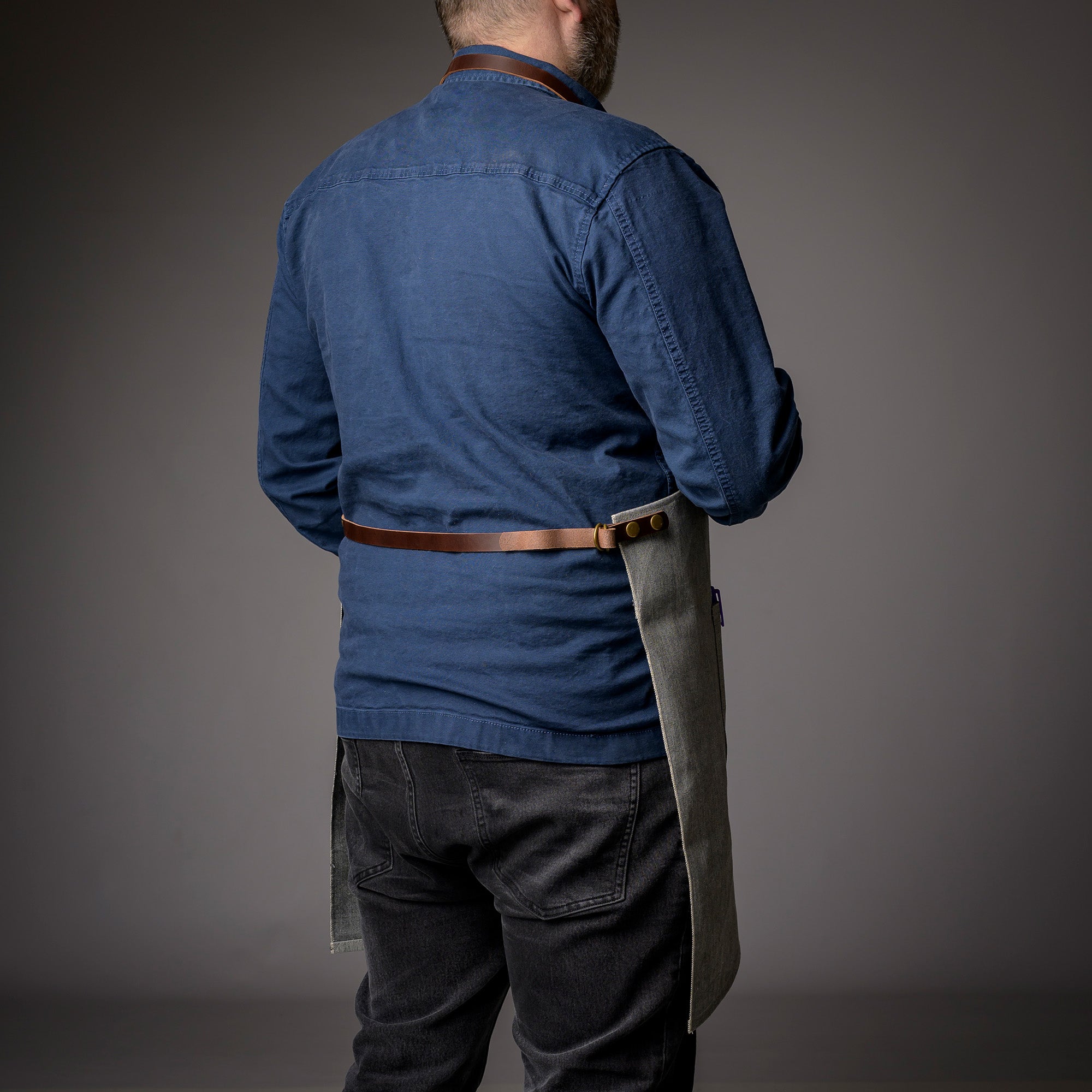 Denim Bib Apron • Classic - Strap Proper Apron Company - Element Knife Company