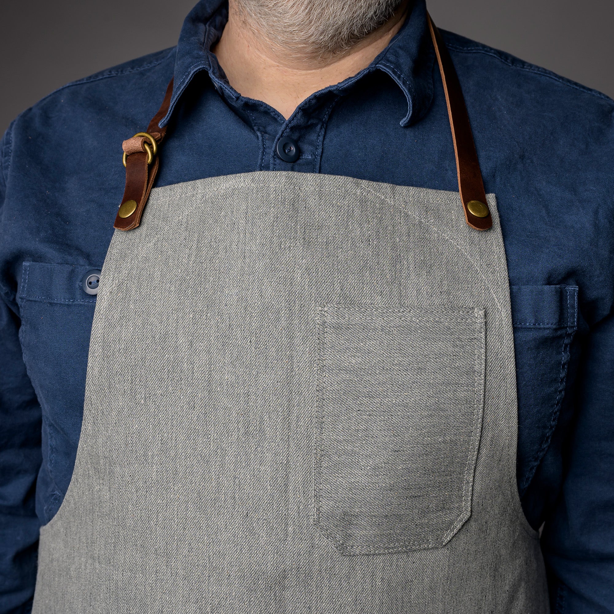 Denim Bib Apron • Classic - Strap Proper Apron Company - Element Knife Company