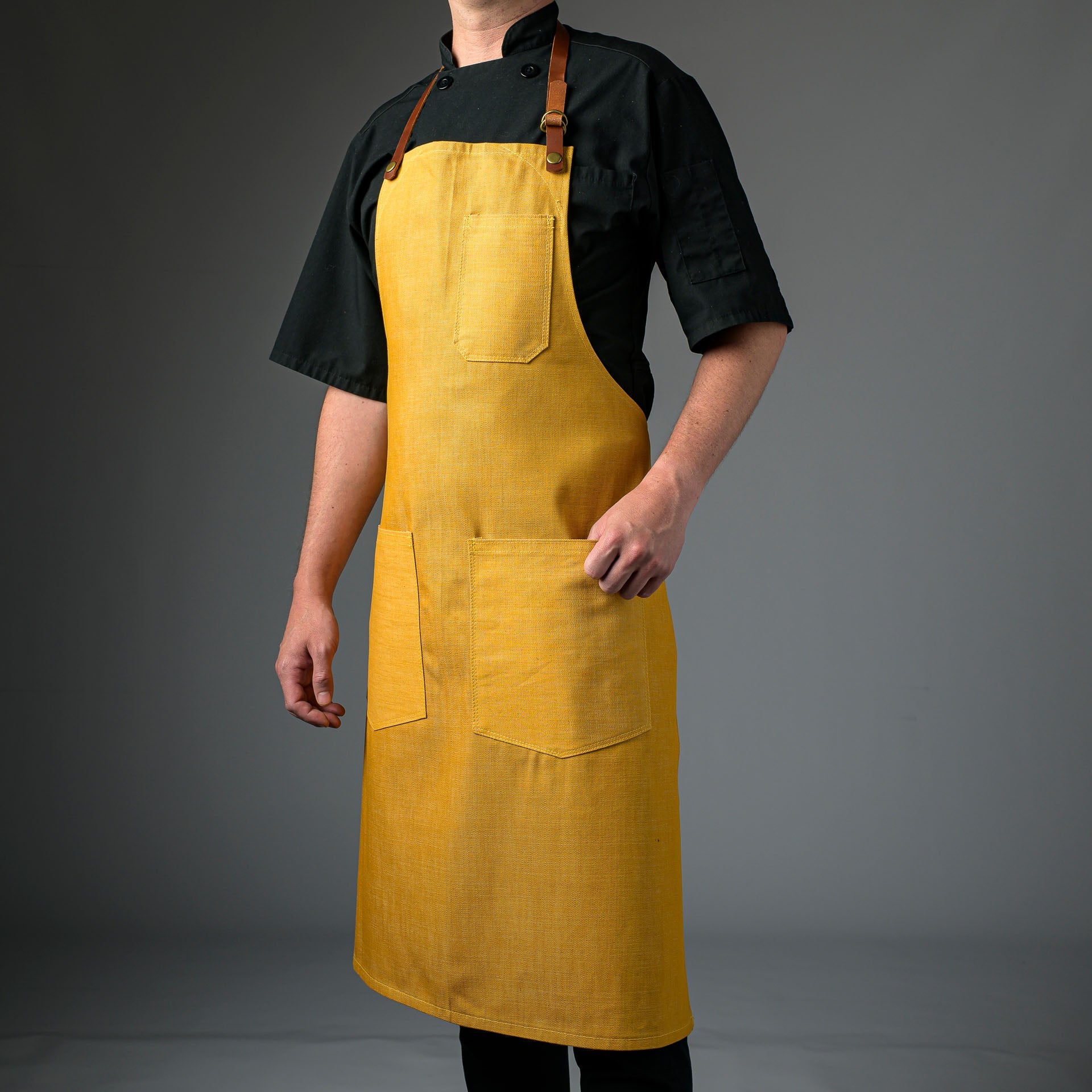 Denim Bib Apron • Classic - Strap Proper Apron Company - Element Knife Company