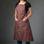 Denim Bib Apron • Cross - Back Proper Apron Company - Element Knife Company