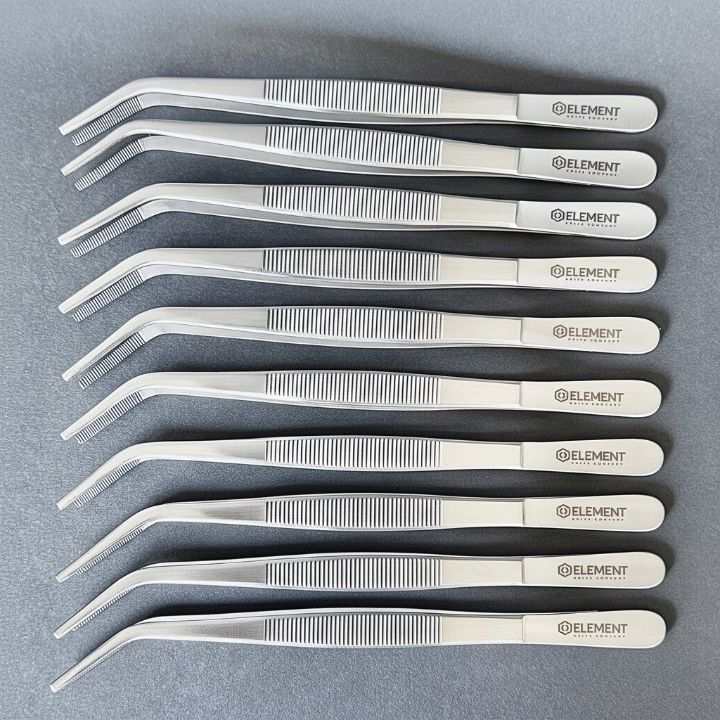 Element Knife Company Stainless Steel Precision - Tip Plating Tweezer 20cm Element Knife Company - Element Knife Company