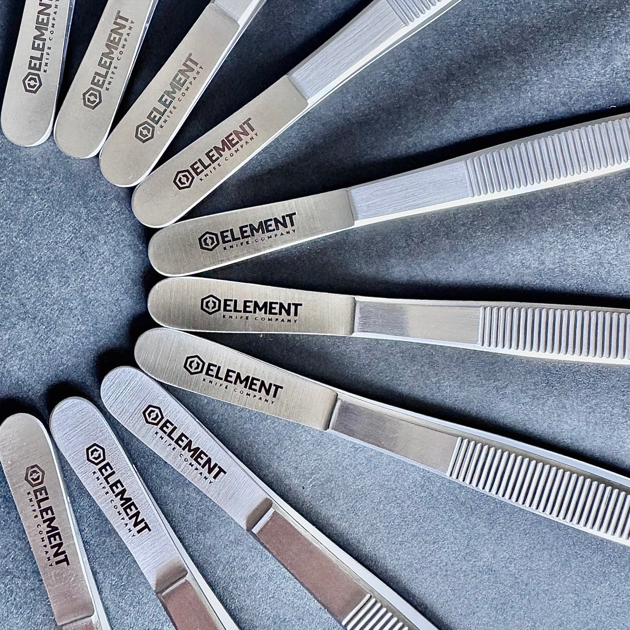 Element Knife Company Stainless Steel Straight Plating Tweezer - 20cm Element Knife Company - Element Knife Company