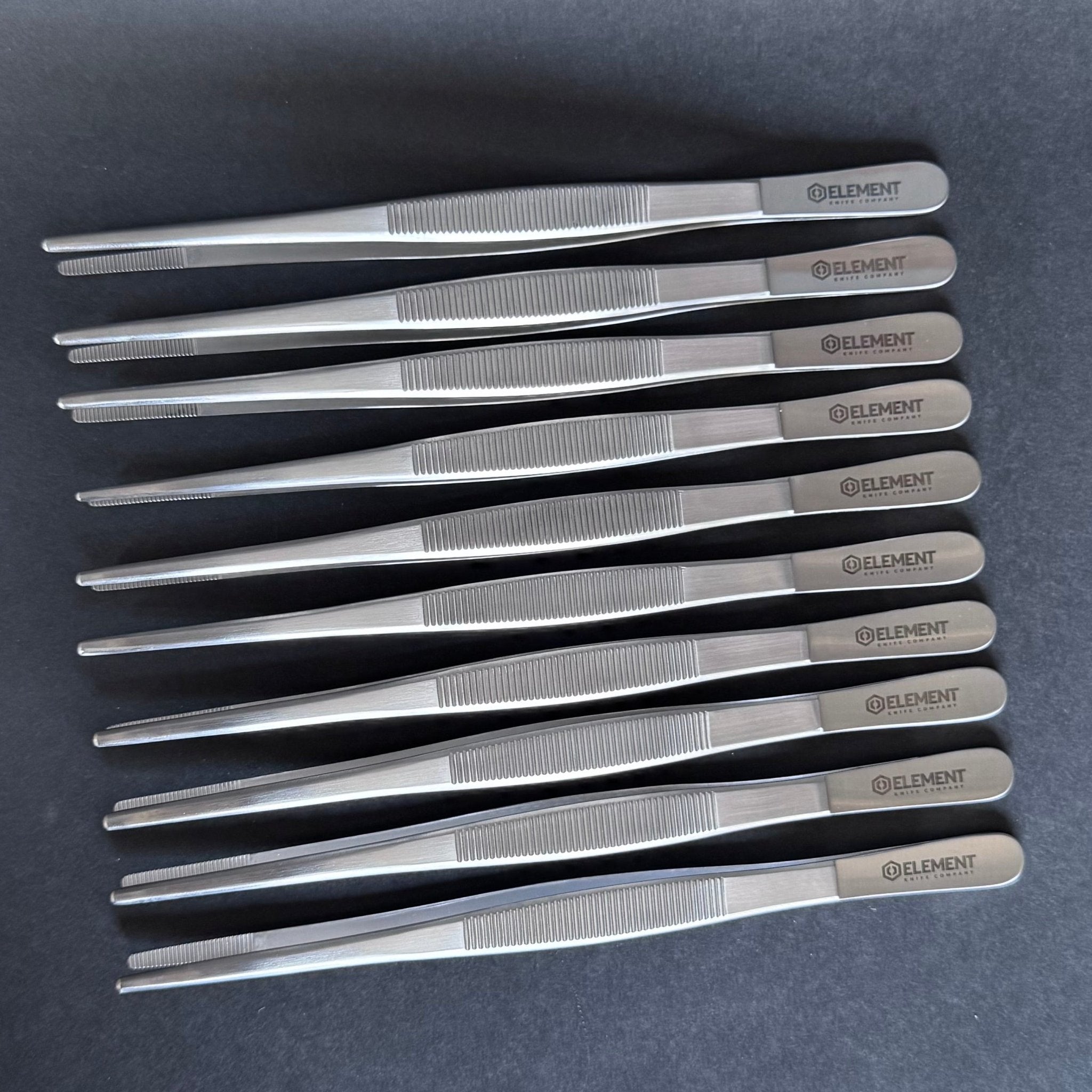 Element Knife Company Stainless Steel Straight Plating Tweezer - 20cm Element Knife Company - Element Knife Company