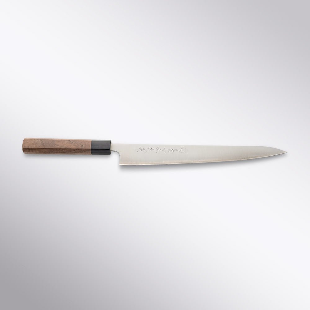 GW Ginsan Sanmai Sujihiki Kikuichi Cutlery - Element Knife Company