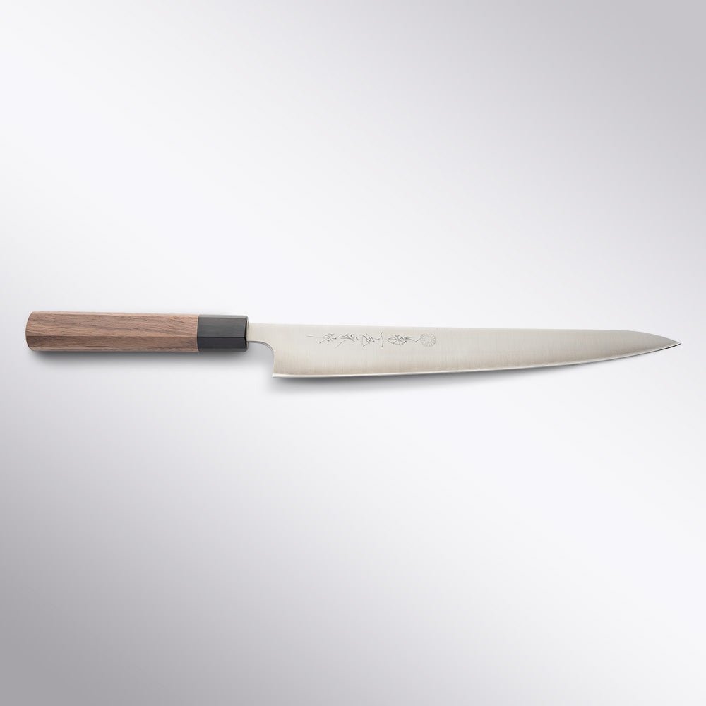 GW Ginsan Sanmai Sujihiki Kikuichi Cutlery - Element Knife Company