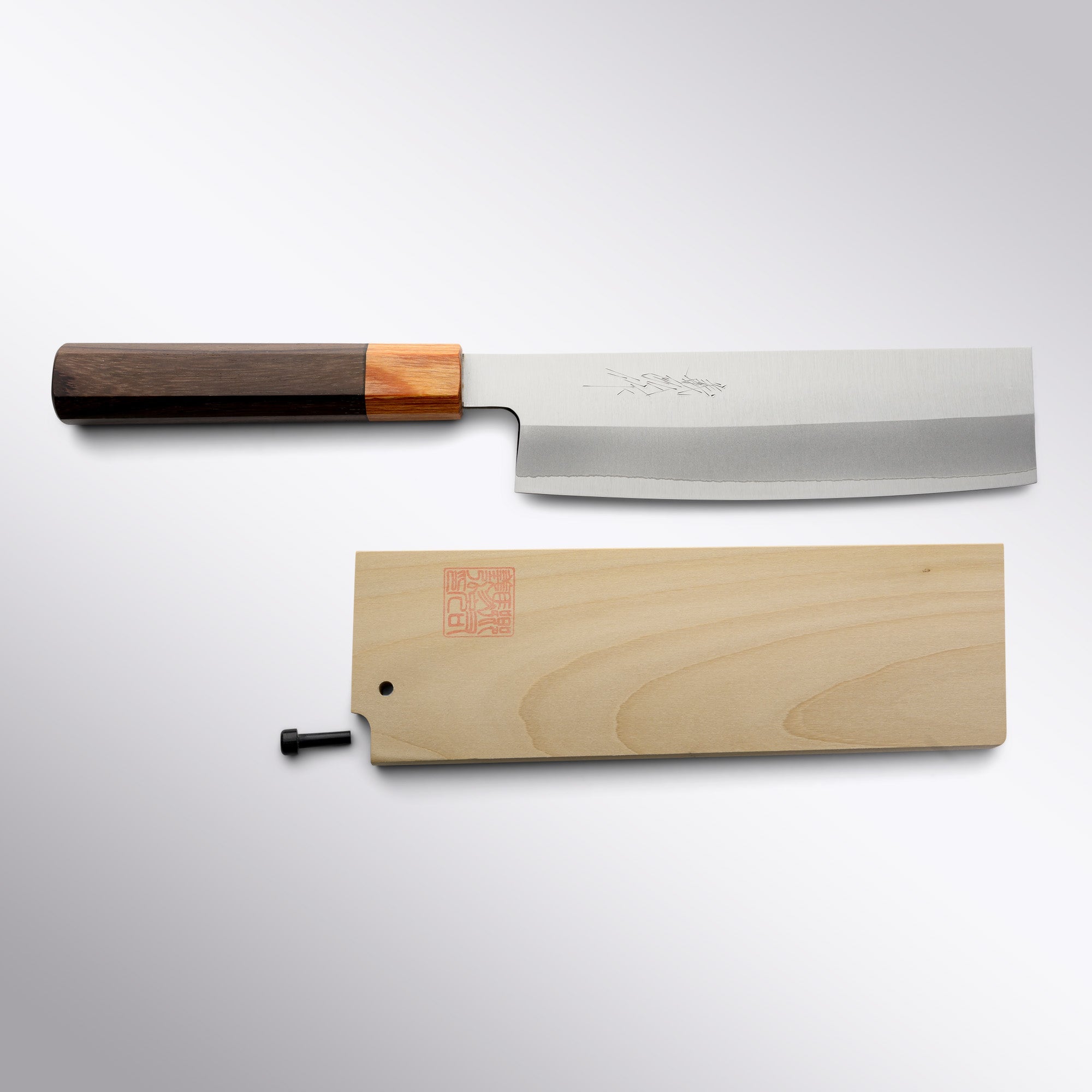 HAP40 Stainless Clad 180mm Nakiri Gohumanosuke Yoshihiro - Element Knife Company